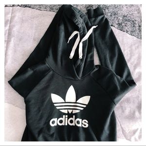 Trefoil Cropped Hoodie